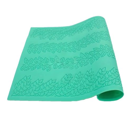 Szilikon csipke forma, levél mintás 28,5x38,5cm