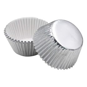 Muffin papír, ezüst szín - 50 db
