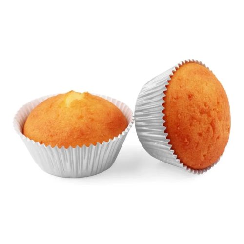 Muffin papír, ezüst szín - 50 db