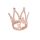 Rose Gold mini tiara torta dísz hercegnőknek
