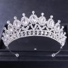 Csepp Kristályokkal Díszített Hercegnő Tiara - Fejdísz és Torta Dekoráció