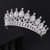 Csepp Kristályokkal Díszített Hercegnő Tiara - Fejdísz és Torta Dekoráció