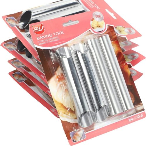 Cannoli és Habroló Forma Szett – Ferde és Egyenes Kivitel 4db