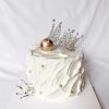 Kristályokkal Díszített Hercegnő Korona – Torta Dekoráció és Fejdísz