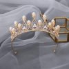 Gyöngyös Tiara Fejdísz – Arany színű