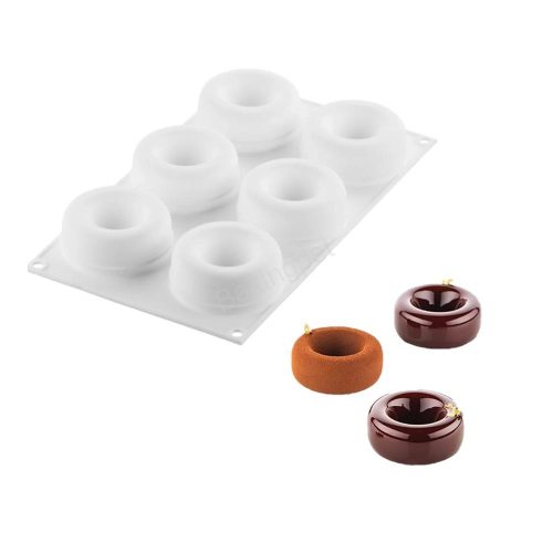 Szilikon forma, mousse forma-6 adag fánk