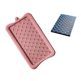 Szilikon táblás csokoládé forma-Szivárvány