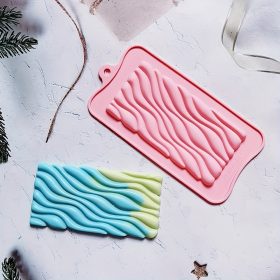 Szilikon Táblás Csokoládé Forma – Hullámos Minta