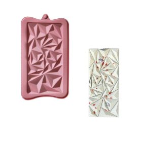 Szilikon táblás csokoládé forma-Gyémánt