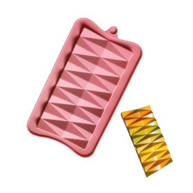 Szilikon Táblás Csokoládé Forma – Háromszöges Minta