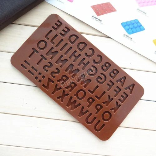 Szilikon bonbon és csokoládé forma-betűk