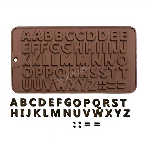 Szilikon bonbon és csokoládé forma-betűk