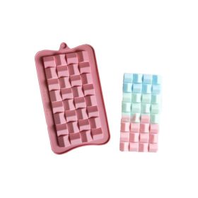 Szilikon táblás csokoládé forma-Háztető minta