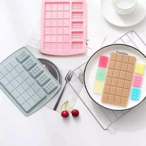 Szilikon táblás csokoládé forma-5+1 nagy tábla