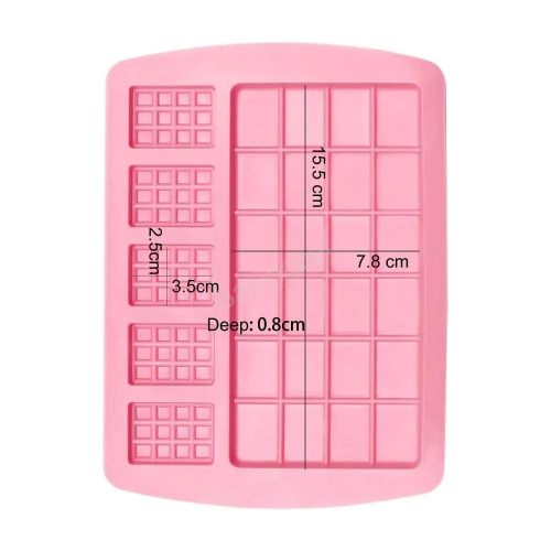 Szilikon táblás csokoládé forma-5+1 nagy tábla