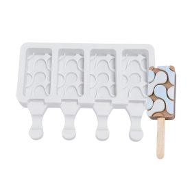 Jégkrém készítő szilikon forma, Molekula minta 13x18cm