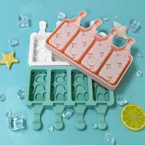 Jégkrém készítő szilikon forma, Molekula minta 13x18cm