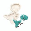 Szilikon fondant és marcipán mintázó-Tryannosaurus 5,7x8,8cm