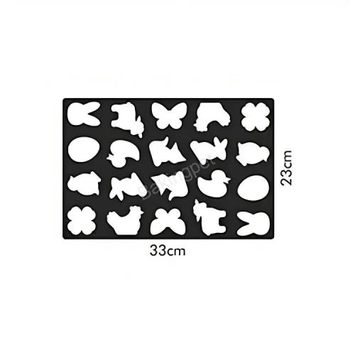 Húsvéti műanyag kiszúró, sütikészítő tábla