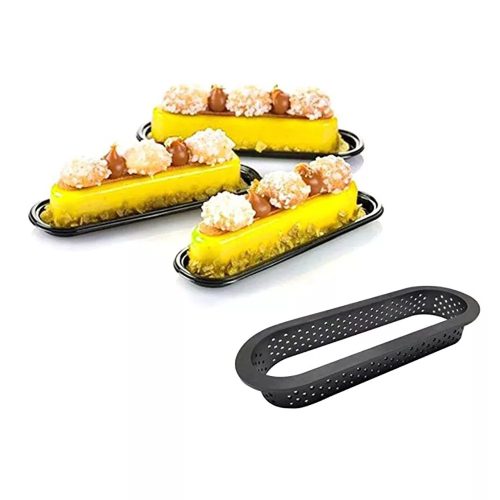 6 darabos tarte forma, desszert gyűrű-ovális