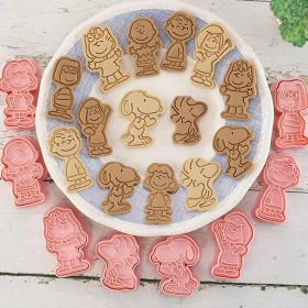 Műanyag sütemény kiszúró és nyomda-snoppy