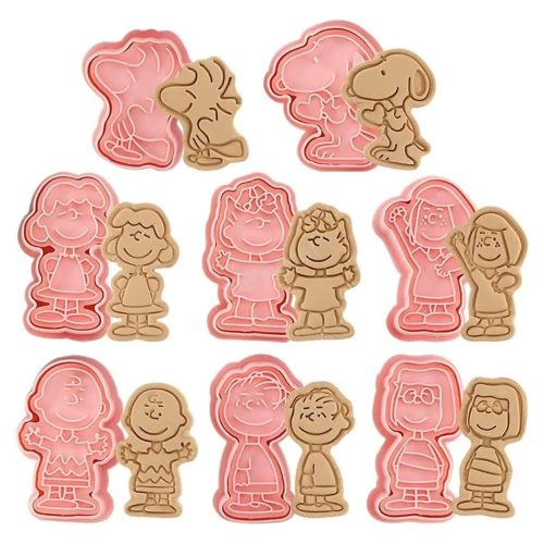 Műanyag sütemény kiszúró és nyomda-snoppy