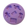 Szilikon fondant és marcipán mintázó-Kis figurák 7,8x7,8cm