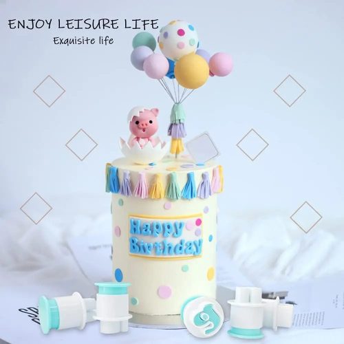 Kisbetűs sütemény kiszúró fondant forma