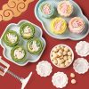 Műanyag sütemény és mooncake mintázó-4 db nyuszi