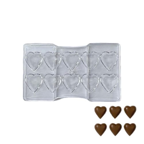 Polikarbonát bonbon forma-szív alak