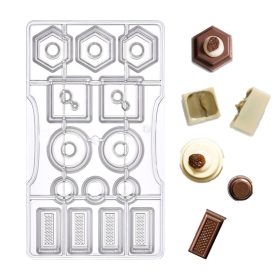 Polikarbonát bonbon forma-Geometria minta