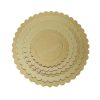 Tortakarton, torta alátét arany, 32cm, kör-5db
