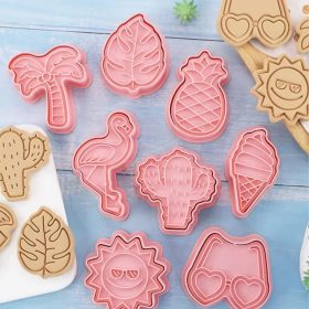 Műanyag sütemény kiszúró és nyomda-nyár