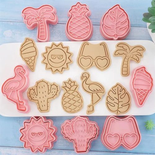 Műanyag sütemény kiszúró és nyomda-nyár