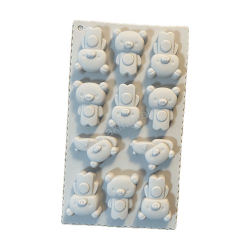 Szilikon bonbon és csokoládé forma-macik