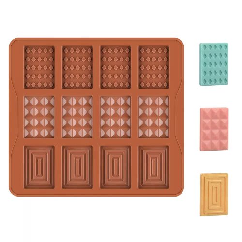 Szilikon mini táblás csokoládé forma-spirál