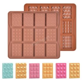 Szilikon mini táblás csokoládé forma-geometria