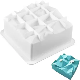 Szilikon forma, mousse forma-gyémánt négyszög