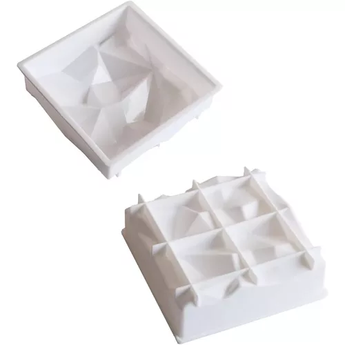 Szilikon forma, mousse forma-gyémánt négyszög