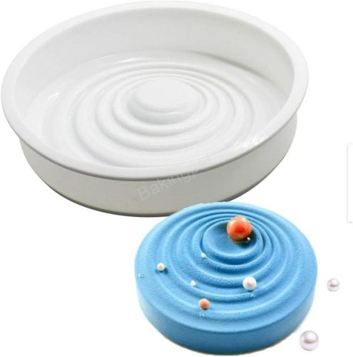 Spirál körös szilikon forma, mousse forma