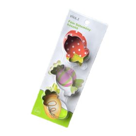 Fém Sütemény Kiszúró Szett – Cukor, Répa és Eper