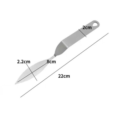 Fém csokoládé levéldísz készítő spatula-4 fajta - 1-es