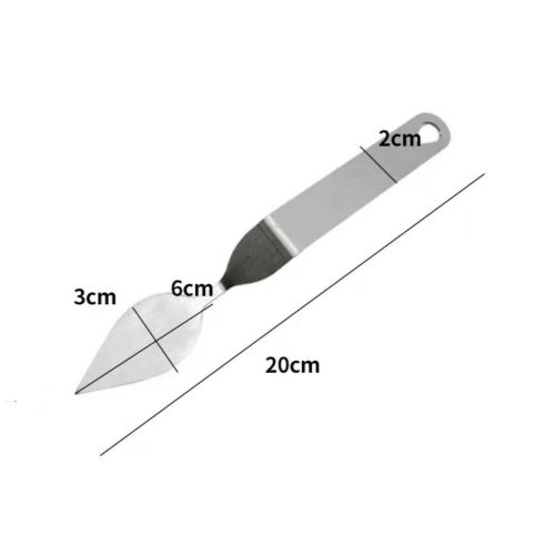 Fém csokoládé levéldísz készítő spatula-4 fajta - 2-es