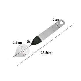  Fém csokoládé levéldísz készítő spatula-4 fajta - 3-as