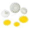 3 darabos rugós fondant kiszúró-Kis margaréta