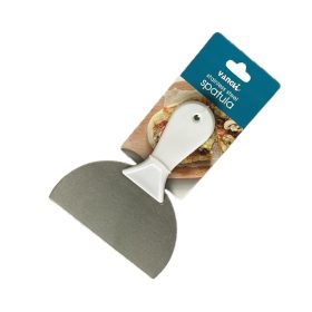 Rozsdamentes tésztavágó, fém spatula-félkör