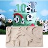 Szilikon fondant és marcipán mintázó-Foci motívum 10,7x19cm