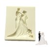Szilikon fondant és marcipán mintázó-Esküvő 8x9cm