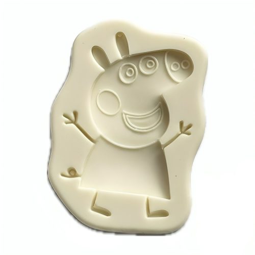 Szilikon fondant és marcipán mintázó-Malac 6x8,3cm