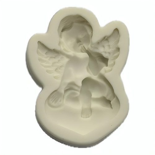 Szilikon fondant és marcipán mintázó-Angyalka 6x8,3cm